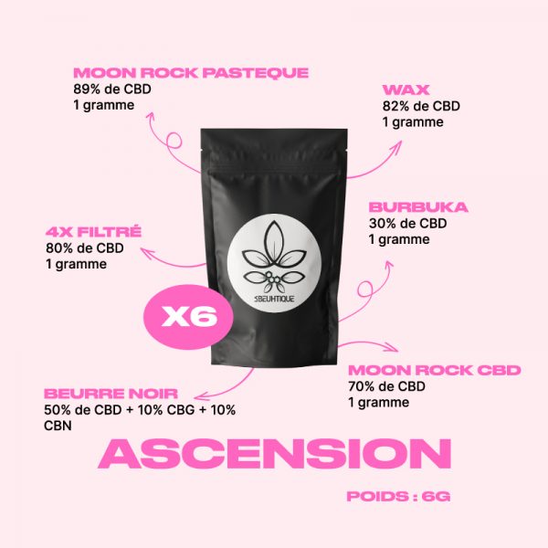 Ascension pack CBD - pack forts taux de CBD