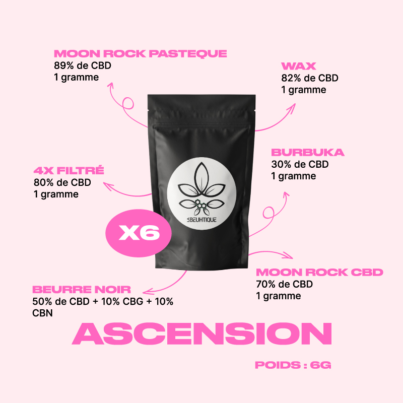 Ascension pack CBD - pack forts taux de CBD