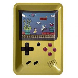 Plateau à rouler herbe CBD game boy rick and morty