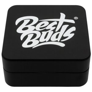 Grinder Best Buds carré plat en aluminium 50 mm noir